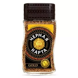 Кофе Черная карта Gold растворимый 95г