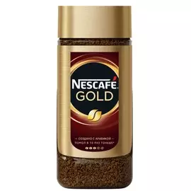 Кофе натуральный растворимый с добавлением молотого Nescafe Gold 95г