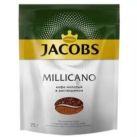 Кофе натуральный растворимый сублимированный Jacobs Monarch Millicano 75г