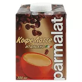 Коктейль caffe latte молочный с кофе Parmalat 2,3% 0,5л