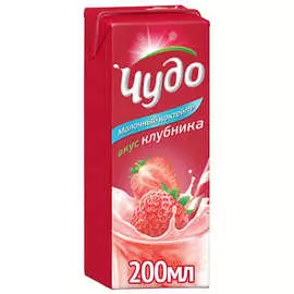 Коктейль молочное клубника Чудо 2% 200г