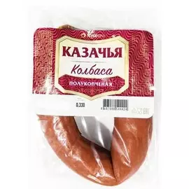 Колбаса полу копченая Казачья 330г