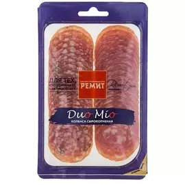 Колбаса сырокопченая ассорти нарезка Duo Mio 70г