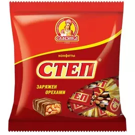 Конфеты шоколадные арахис и карамель Славянка 192г