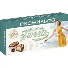 Конфеты шоколадные миндаль-карамель Комильфо 116г