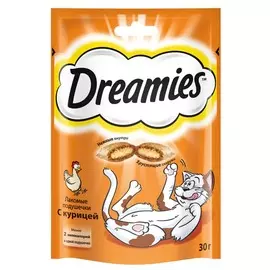 Корм для кошек сухой курица Dreamies 30г