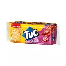 Крекер со вкусом копченые колбаски Tuc 100г