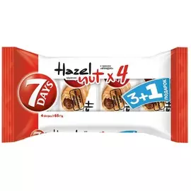 Круассаны сингл лесной орех 7 Days 4х65г