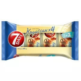Круассаны ванильные 3+1 7Days 260 г