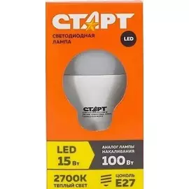 Лампа светодиодная Старт Eco Led GLS 15Вт Е27