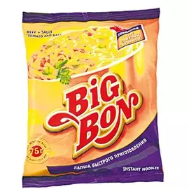 Лапша говядина гриль с соусом Big Bon 95г