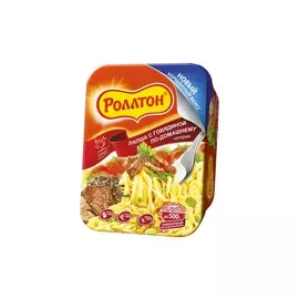 Лапша по-домашнему говядина острая Роллтон 90г