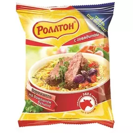 Лапша со вкусом говядины Роллтон 60г