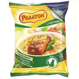 Лапша со вкусом курицы Роллтон 60 г