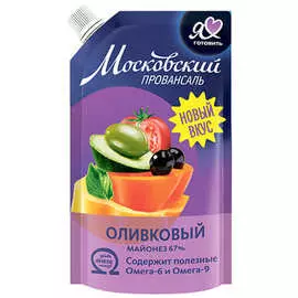 Майонез оливковый Московский провансаль 67% 390мл