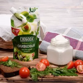 Майонез оливковый Слобода 67% 230мл