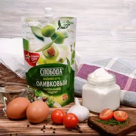 Майонез оливковый Слобода 67% 400мл
