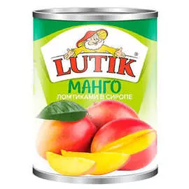 Манго ломтики в сиропе Lutik 425мл