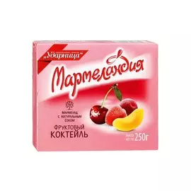 Мармелад фруктовый коктейль Ударница Мармеландия 250 г