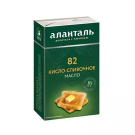 Масло кисло-сливочное Аланталь 82,5% 150г