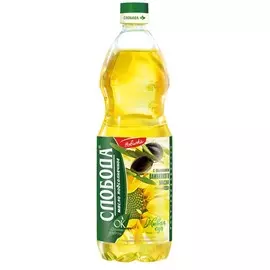 Масло подсолнечное с добавлением оливкового Слобода 1л