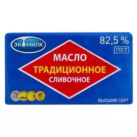 Масло сливочное Экомилк 82,5% 180г