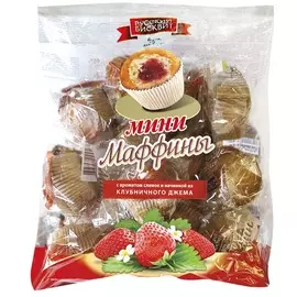 Мини-маффин клубника со сливками Русский Бисквит 465г