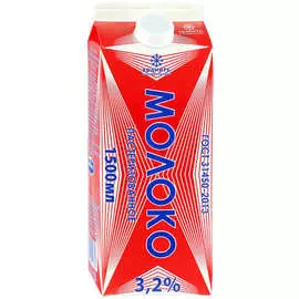 Молоко пастеризованое Экомилк 3,2% 1,5л