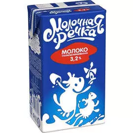 Молоко ультрапастеризованное Молочная речка 3,2% 1л