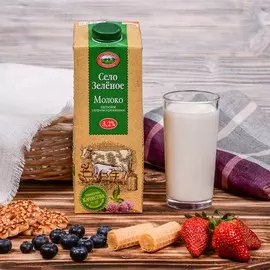 Молоко Село Зеленое 3,2% 0,95л