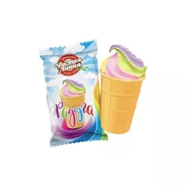 Мороженое пломбир в вафельном стаканчике Радуга 90г