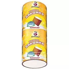 Мороженое пломбир взбитые сливки в шоколадной глазури Лакомка 90г