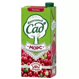 Морс клюква Фруктовый сад 0,95л