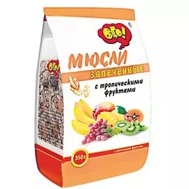 Мюсли запеченные с тропическими фруктами Ого! 350г