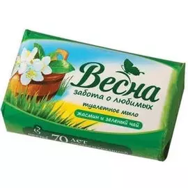 Мыло жасмин и зеленый чай ассорти Весна 90г