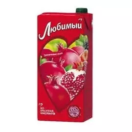 Напиток гранат яблоко черноплодная рябина Любимый 1,93л
