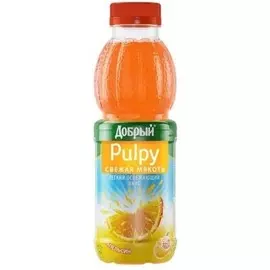 Напиток сокосодержащий с апельсином Палпи 0,45л