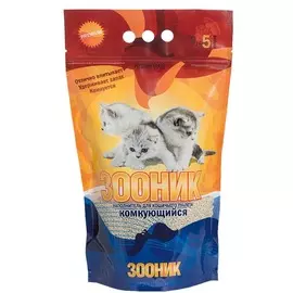 Наполнитель комкующийся Зооник 5л