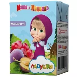 Нектар мультифрут Маша и Медведь 0,2л