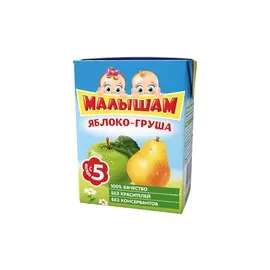 Нектар яблоко-груша неосветленный ФрутоНяня Малышам 0,2л