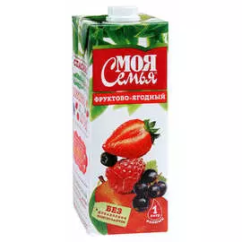 Нектар ягодно-фруктовый микс Моя семья 0,95л