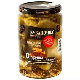 Огурцы маринованные Кубаночка 680г