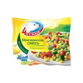 Овощи замороженные смесь мексиканская 4 Сезона 400г