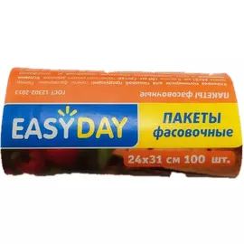 Пакеты фасовочные Easy Day 24х31см 100шт