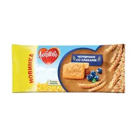 Печенье черничное со злаками Любятово 114г