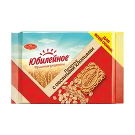 Печенье с овсяными хлопьями Юбилейное 313г