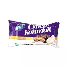Печенье-сэндвич со сгущеным молоком Супер-Контик 100г