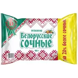 Пельмени белорусские сочные Петрохолод 900 г