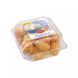 Пирожное профитроли с пломбирным кремом Мирэль 180 г