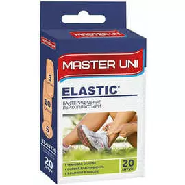 Пластырь бактериальный тканевая основа Master Uni Elastic 20шт